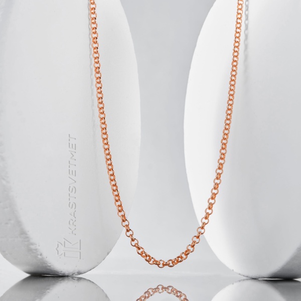 Цепь из красного золота 585, плетение «Якорь»